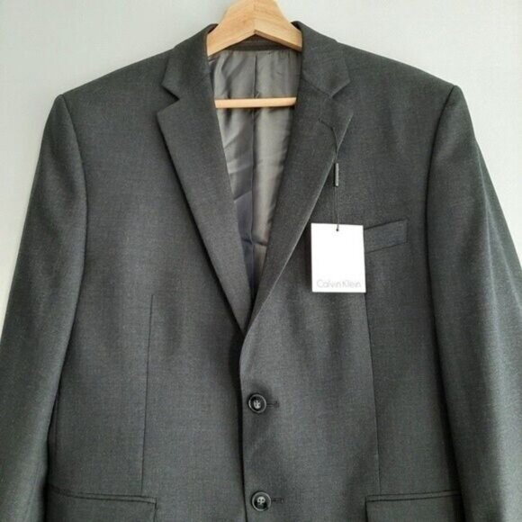 CALVIN KLEIN | NEW 100% Wool Light Blazer Jacket Men's Sz 38 S - Picture 3 of 13